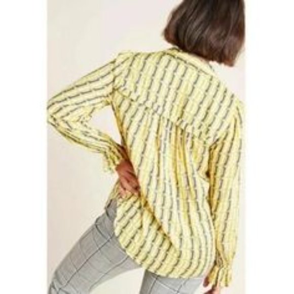 Anthropologie Maeve Fredericka dachshund print blouse - Picture 3 of 8